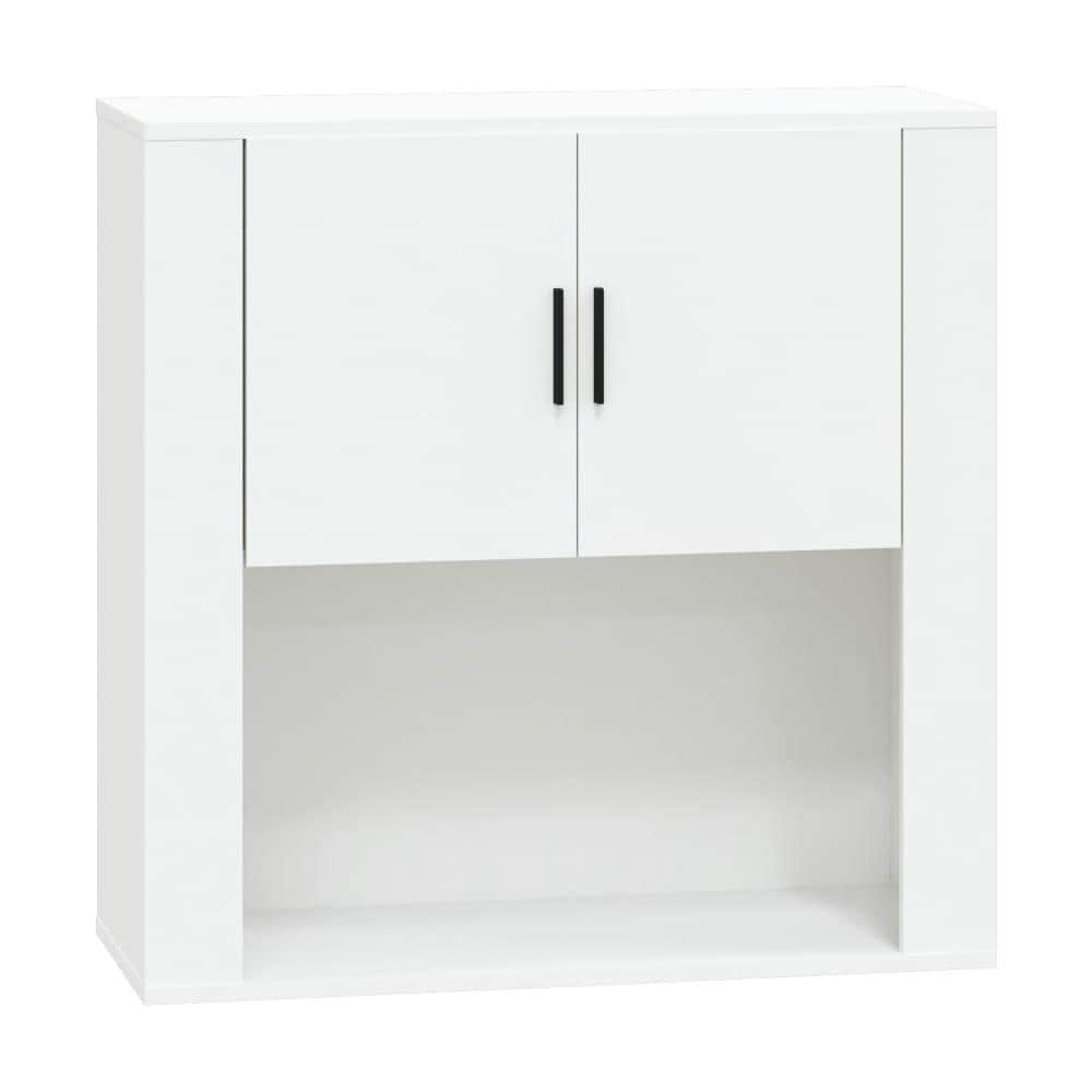Mobile A Parete Bianco 80x33x80 Cm In Legno Multistrato - Foto 2