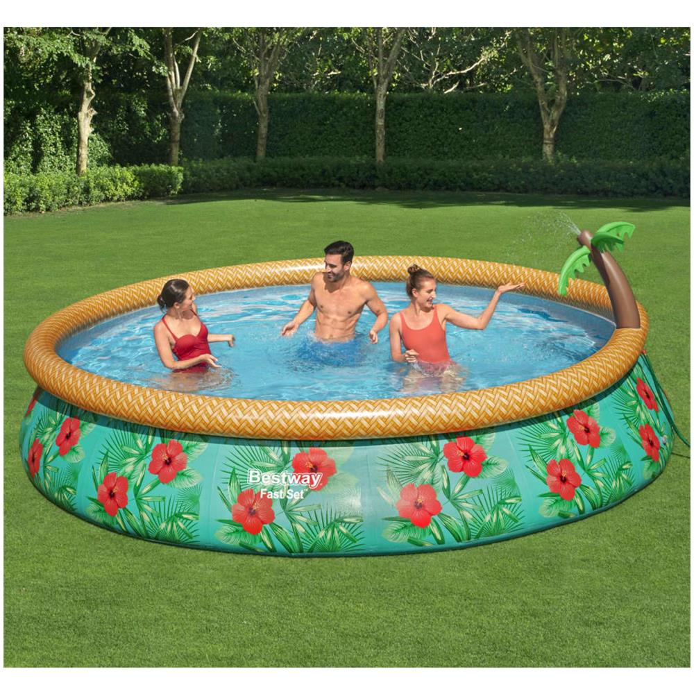 Fast Set Piscina Gonfiabile Paradise Palms 457x84 Cm - Foto 1