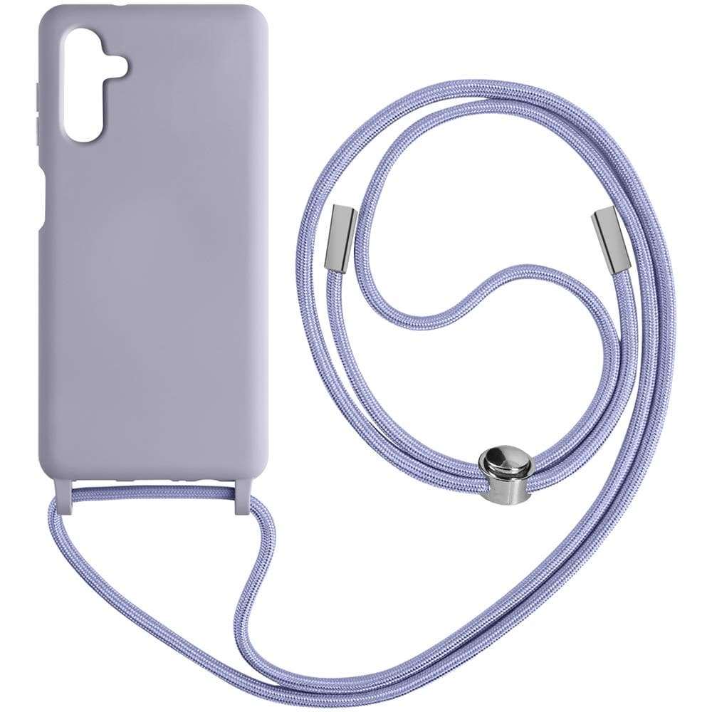 Cover Cordino Per Samsung Galaxy A14 5g E 4g Collana / Tracolla 80 Cm Lavanda - Foto 1