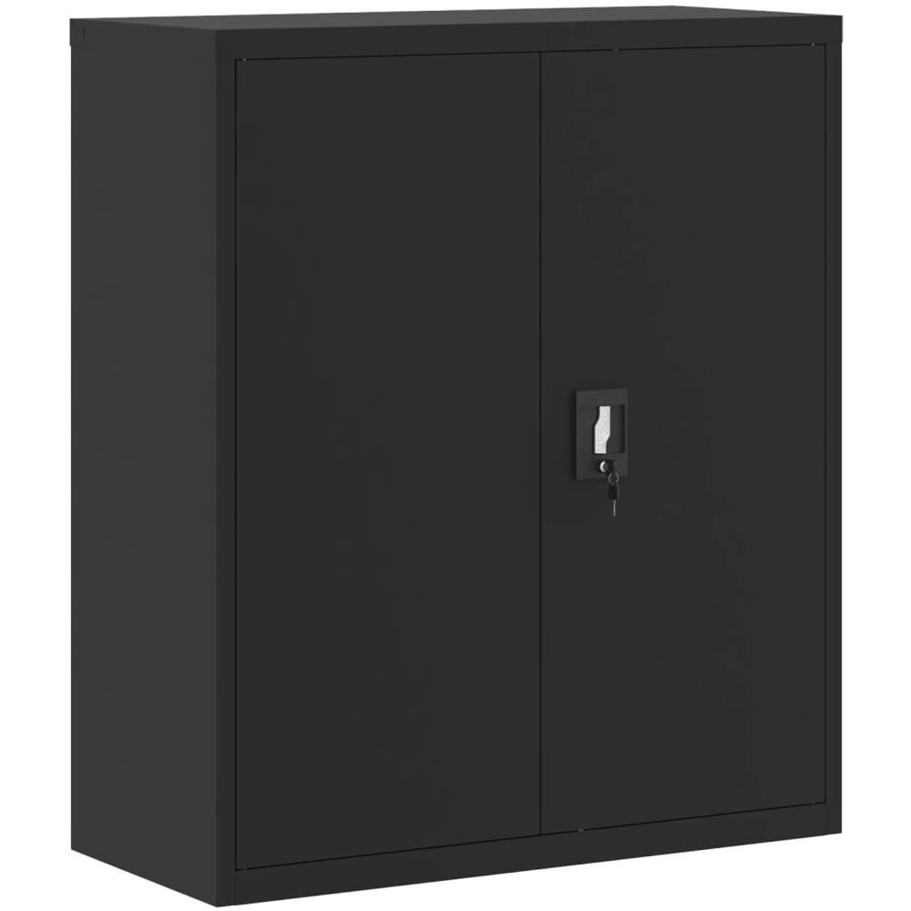 Armadio Classificatore Nero 90x40x105 Cm In Acciaio - Foto 2