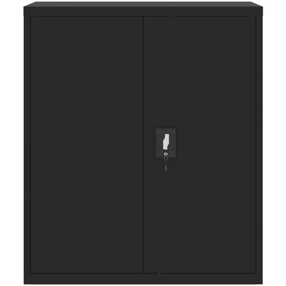 Armadio Classificatore Nero 90x40x105 Cm In Acciaio - Foto 3
