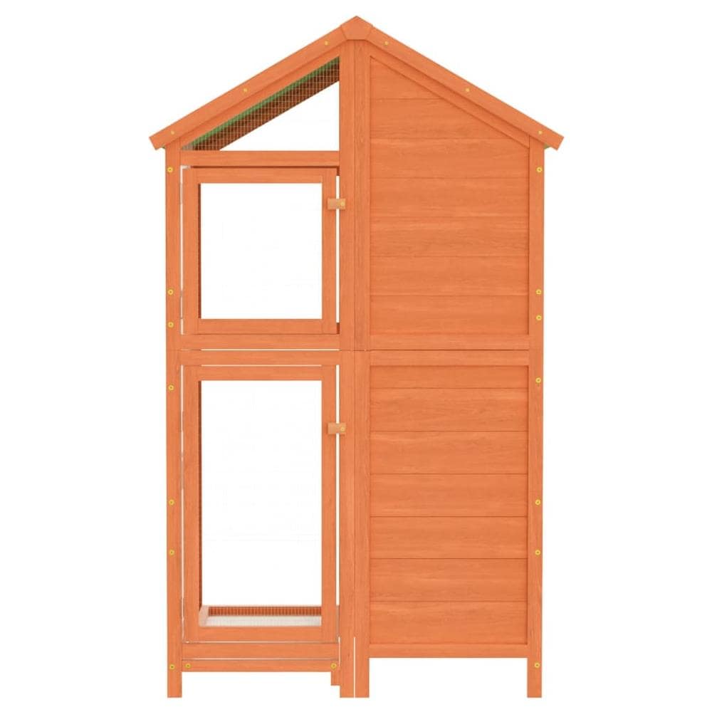 Casetta per Uccelli Marrone 97x81x152 cm Legno Massello di Pino - Foto 3