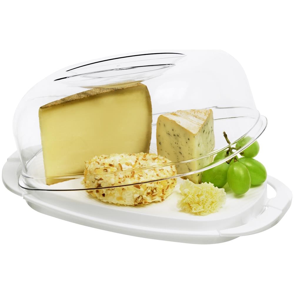 Formaggiere Trasparente, Bianco Plastica Rettangolare - Foto 1