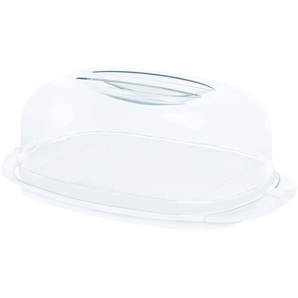 Formaggiere Trasparente, Bianco Plastica Rettangolare - Foto 3