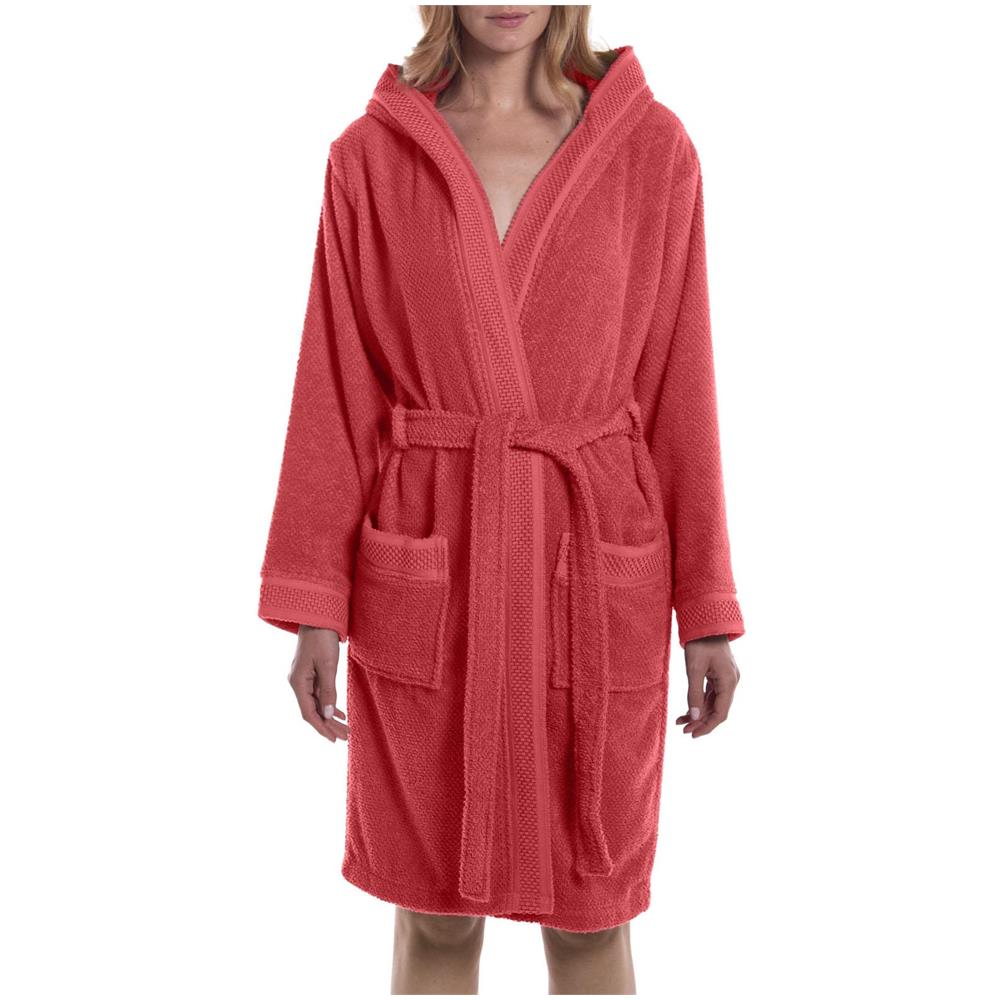 Accappatoio Con Cappuccio Spugnissima Gim In Cotone Colore Rosa Misura Xlxxl - Foto 2