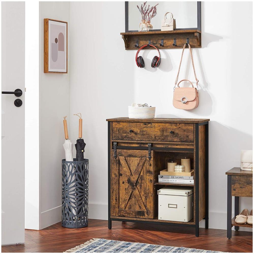 Cassettiera industriale, marrone rustico, stile loft LSC100B01 - Foto 6