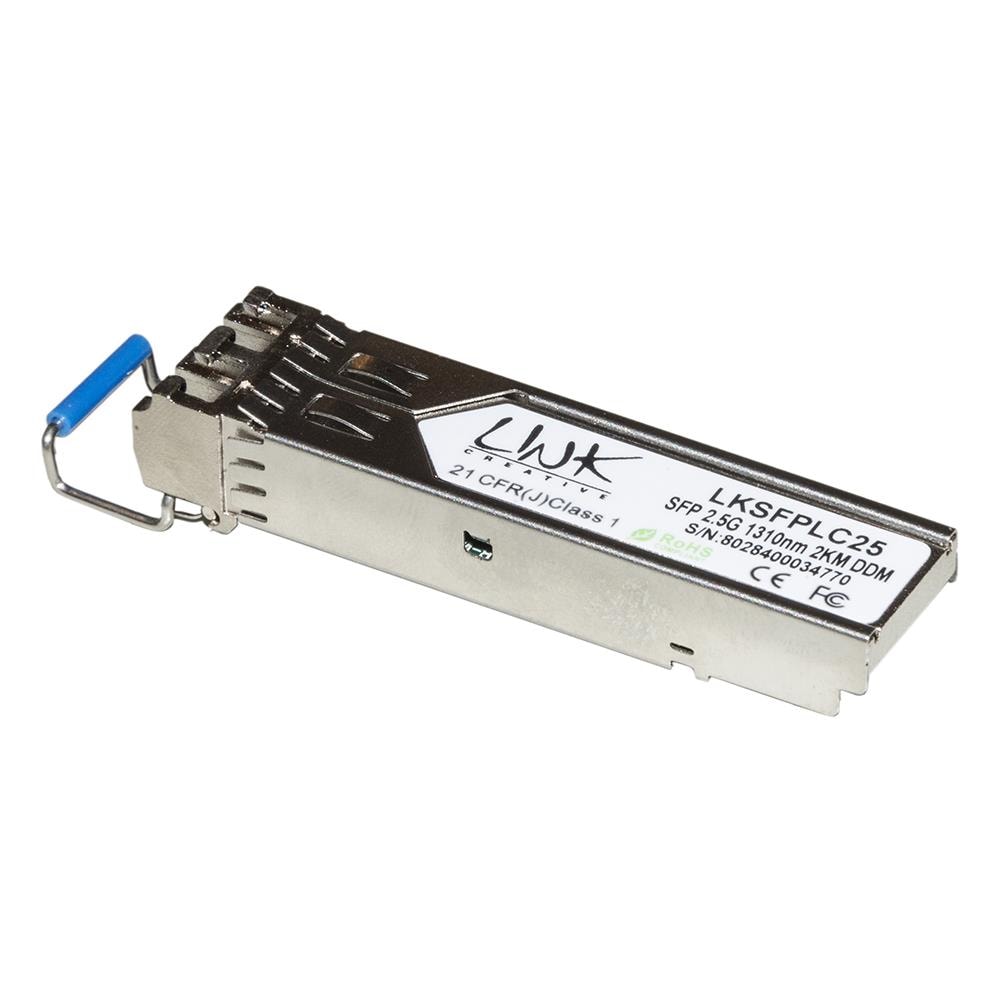 MODULO MINIGBIC (SFP) SINGLEMODE LC DUPLEX 1000Base-SX, 1310nm 2,488 Gbps 2 Km - Foto 1