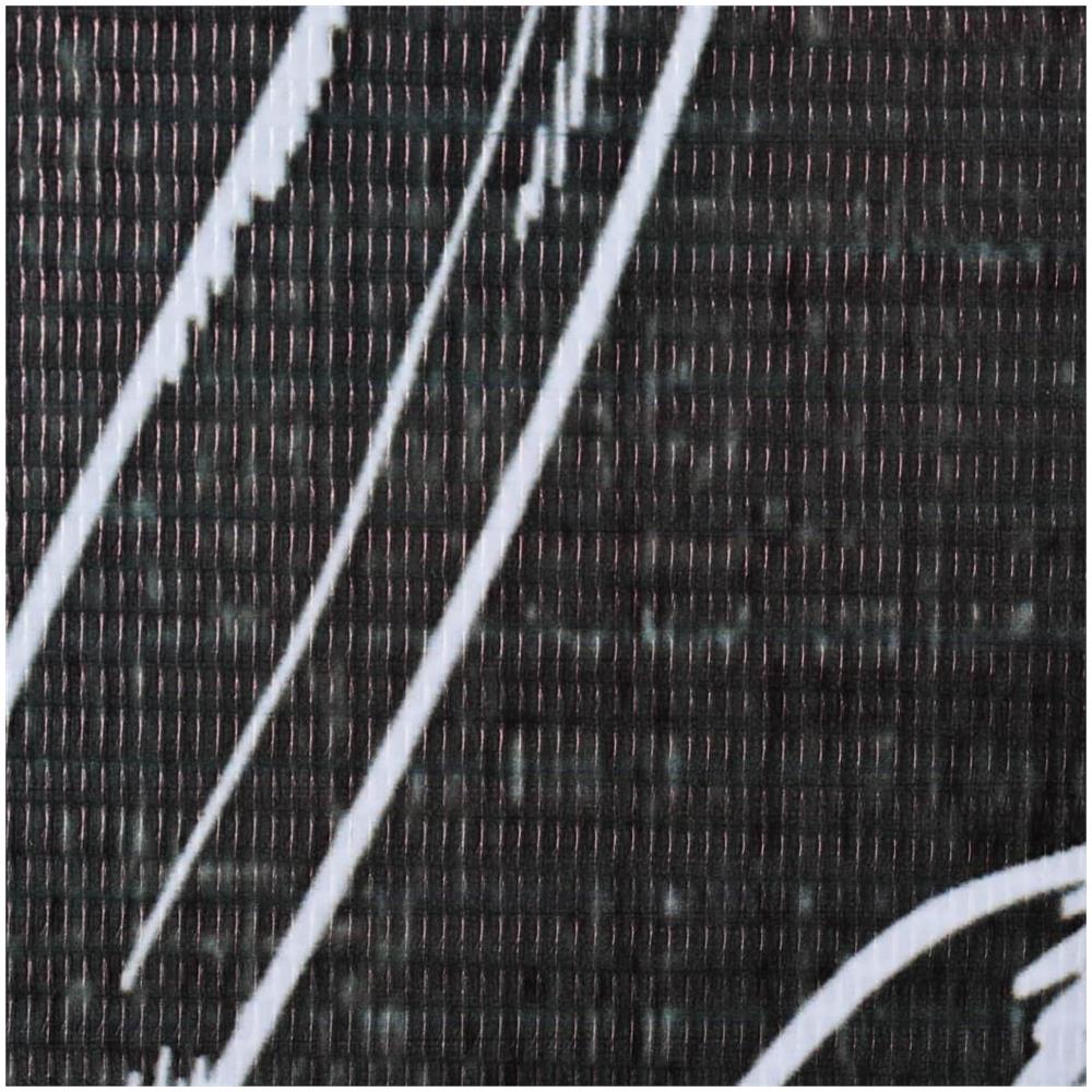 Paravento Pieghevole 228x170 cm Stampa Piume Bianco e Nero - Foto 2