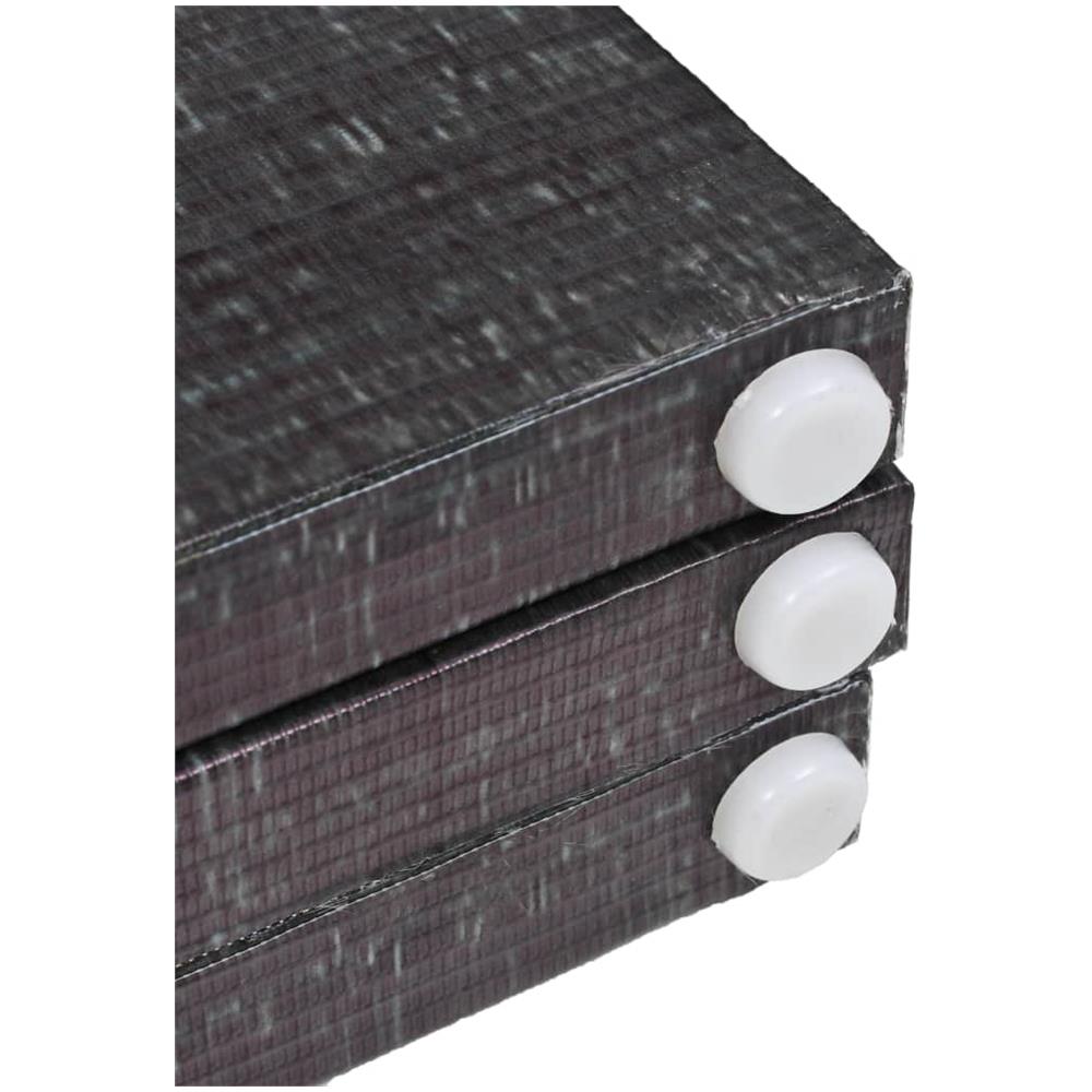 Paravento Pieghevole 228x170 cm Stampa Piume Bianco e Nero - Foto 5