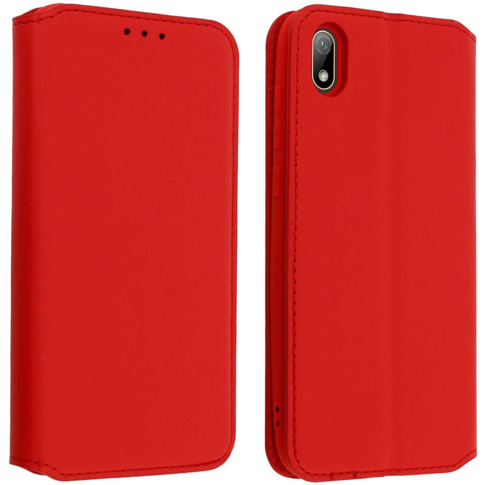 Custodia Huawei Y5 2019 Portacarte Funzione Supporto Rosso - Foto 1