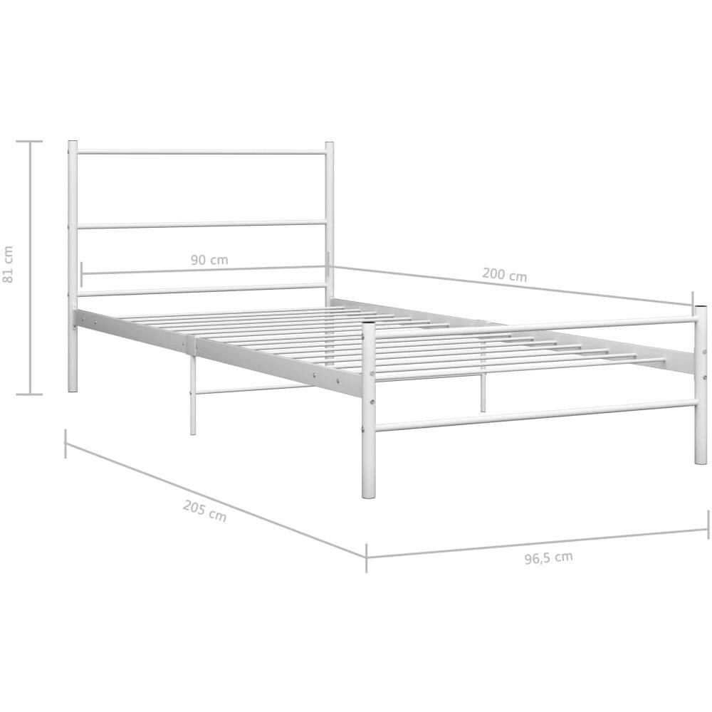Giroletto Bianco In Metallo 90x200 Cm - Foto 10