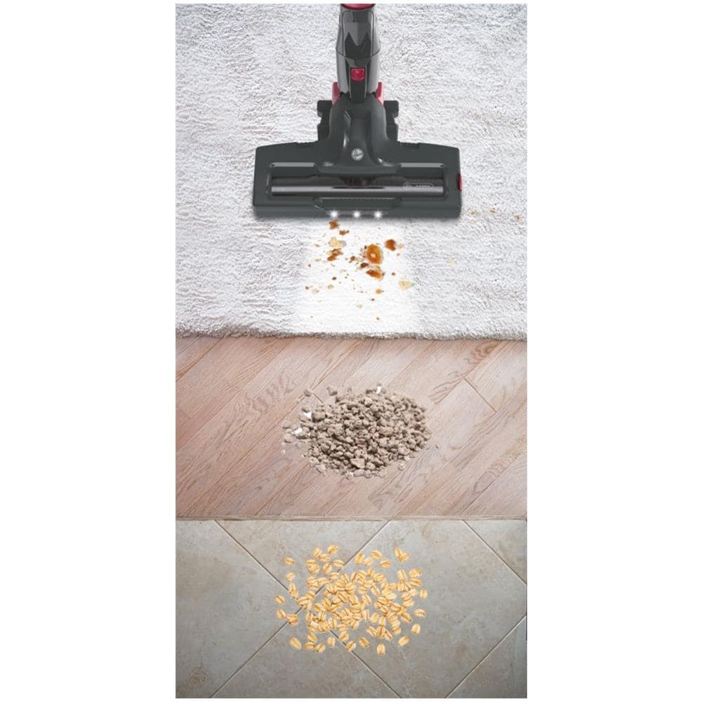 H-FREE 300 Scopa Ricaricabile senza Sacco Colore Titanio / Rosso - Foto 9