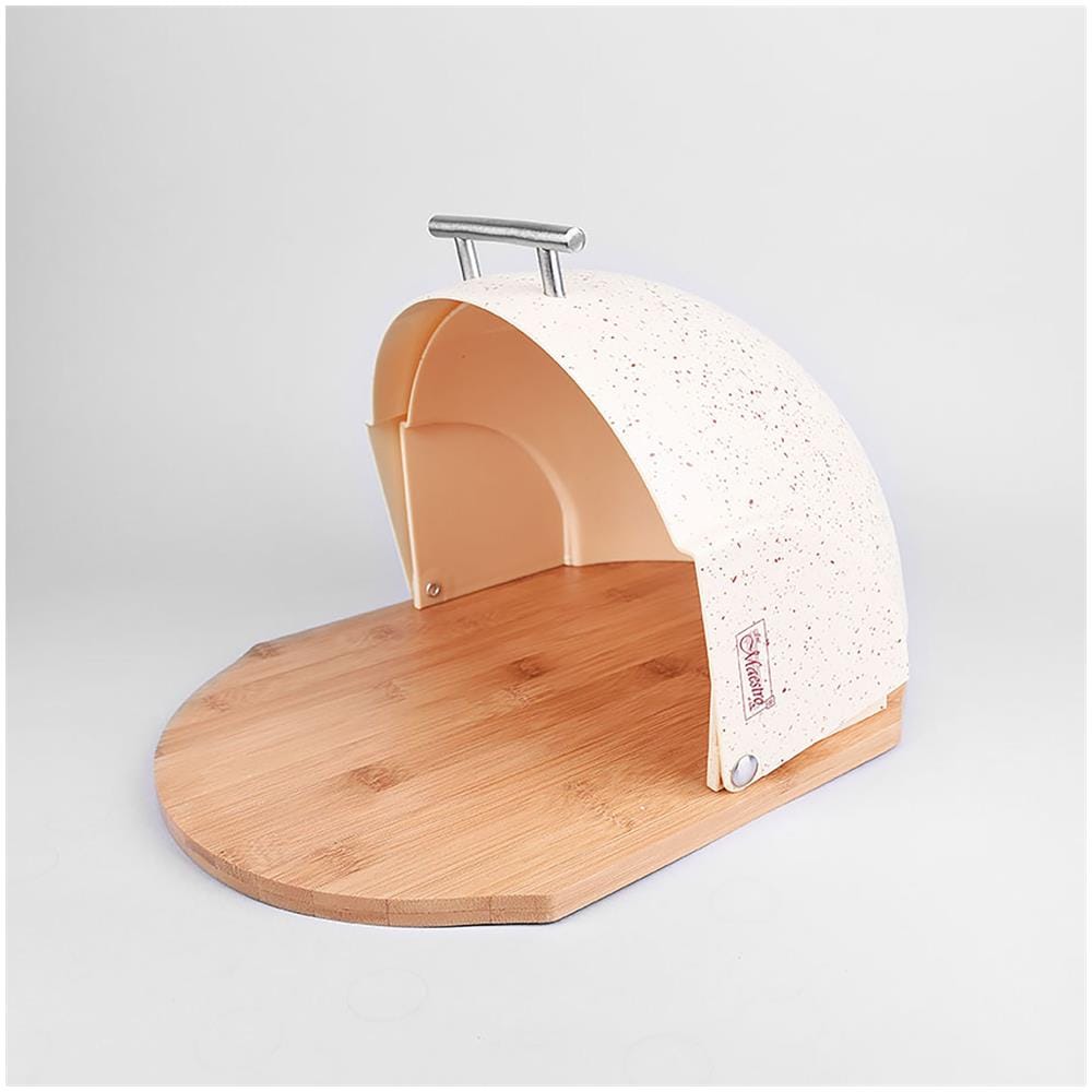 Mr-1678-br Portapane, Coperchio Scorrevole, Design Moderno, Bread Box Beige - Foto 2