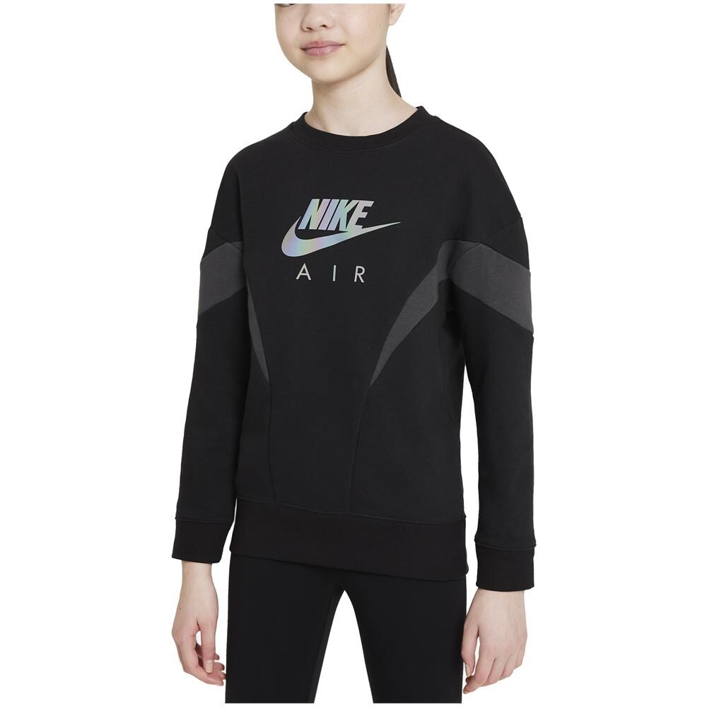 Felpa Da Ragazza Girocollo Air Nera Taglia L Codice Dd7135-010 - Foto 1