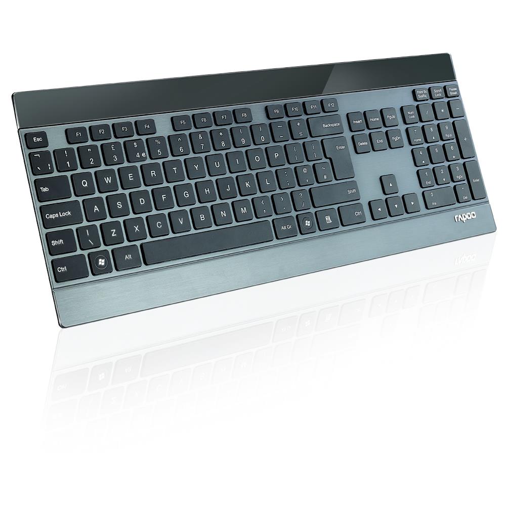 Tastiera USB + RF Wireless + Bluetooth 12116  per Desktop/Server (Layout Tedesco) Colore Nero - Foto 2