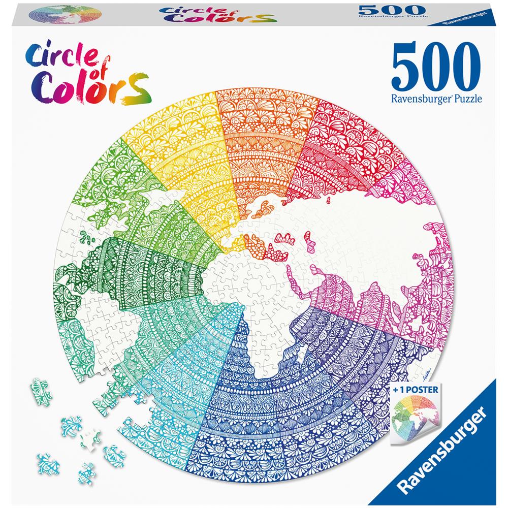 : Puzzle 500 Pz Round - Mandala - Foto 1