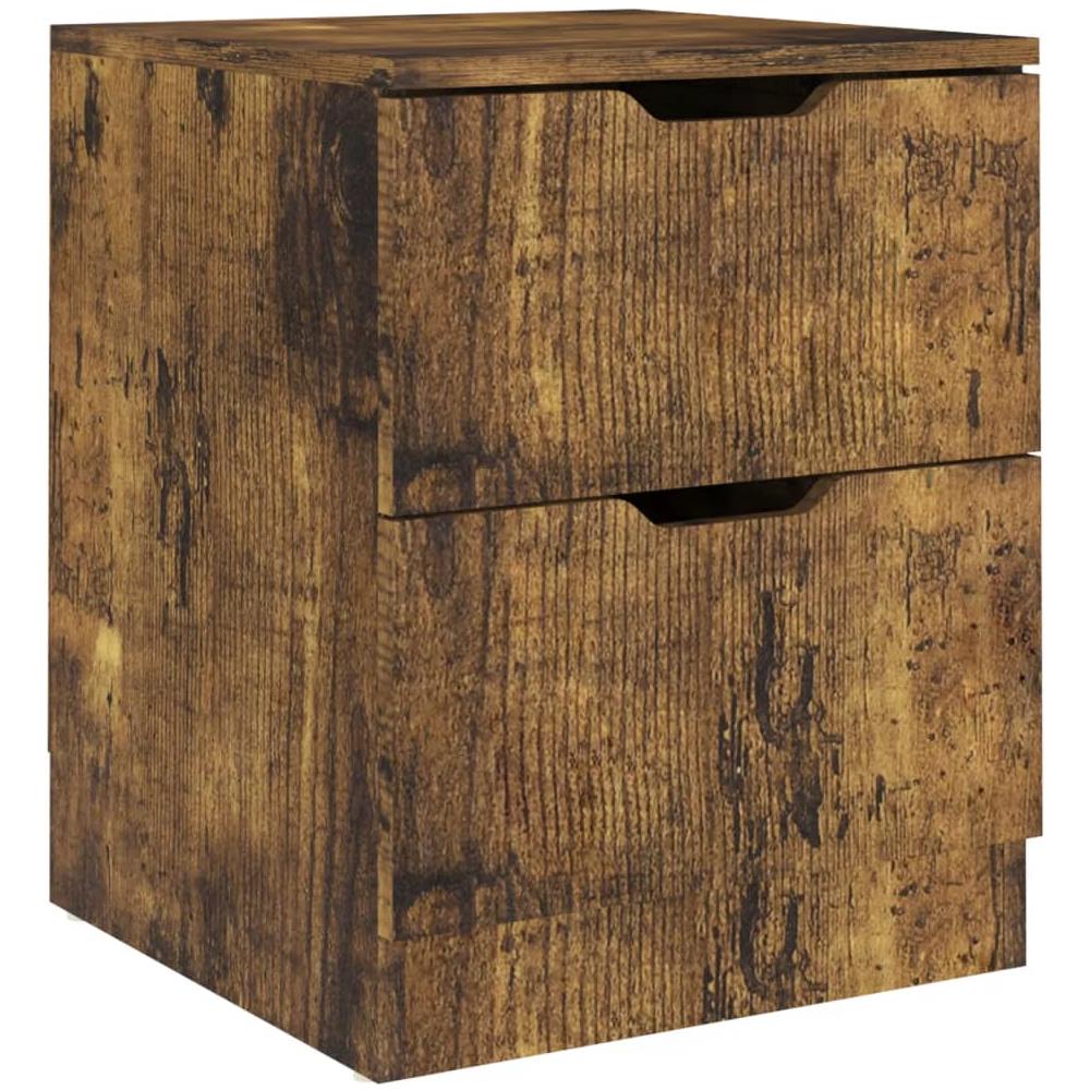 Comodino Rovere Fumo 40x40x50 cm in Legno Multistrato - Foto 2