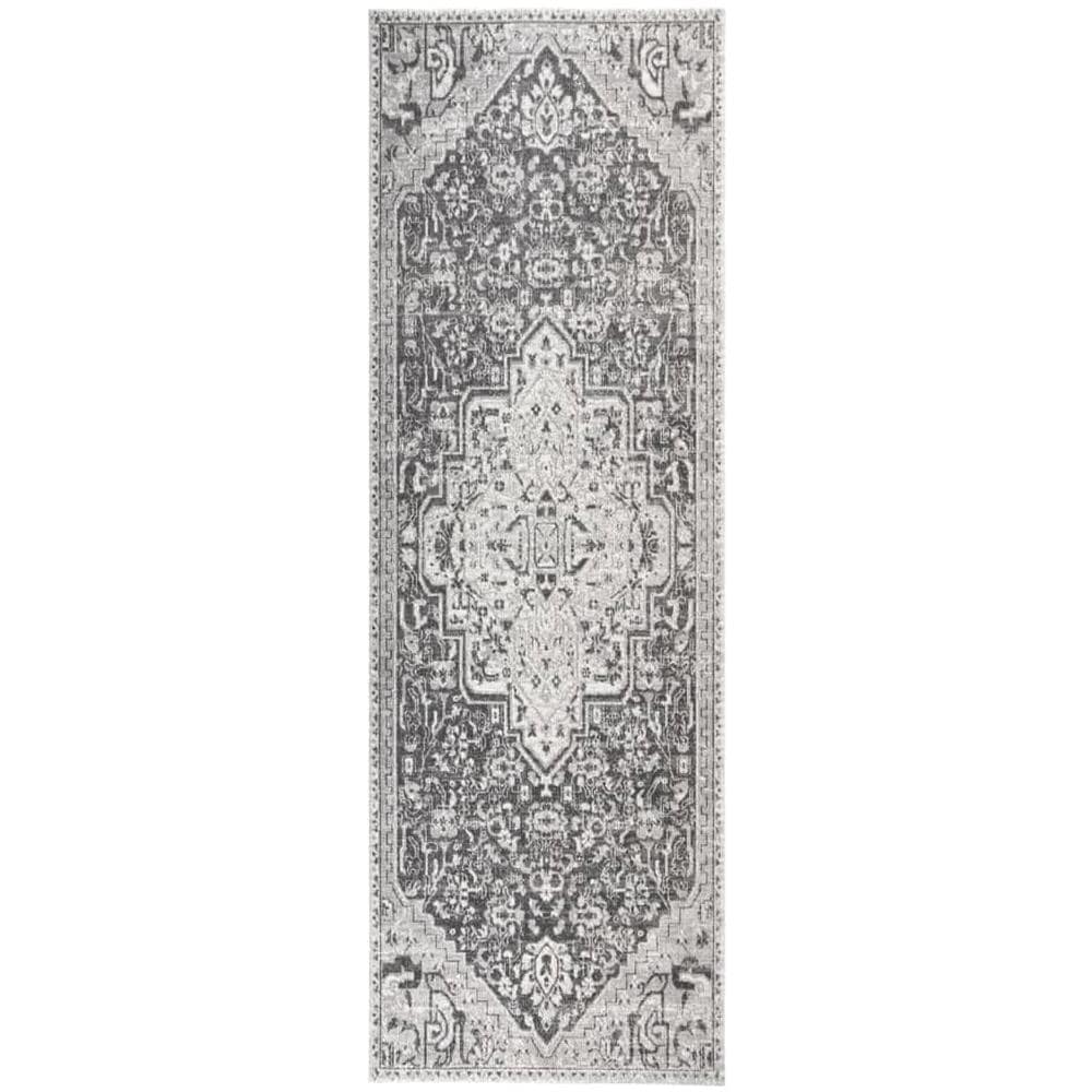 Tappeto Da Esterni A Tessitura Piatta 80x250 Cm Grigio Chiaro - Foto 1