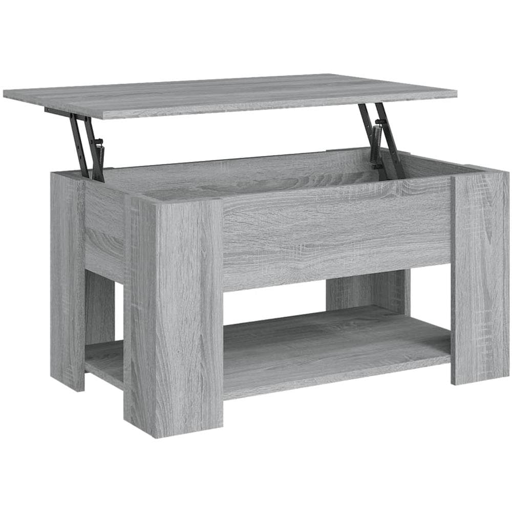 Tavolino Da Salotto Grigio Sonoma 79x49x41 Cm Legno Multistrato - Foto 1