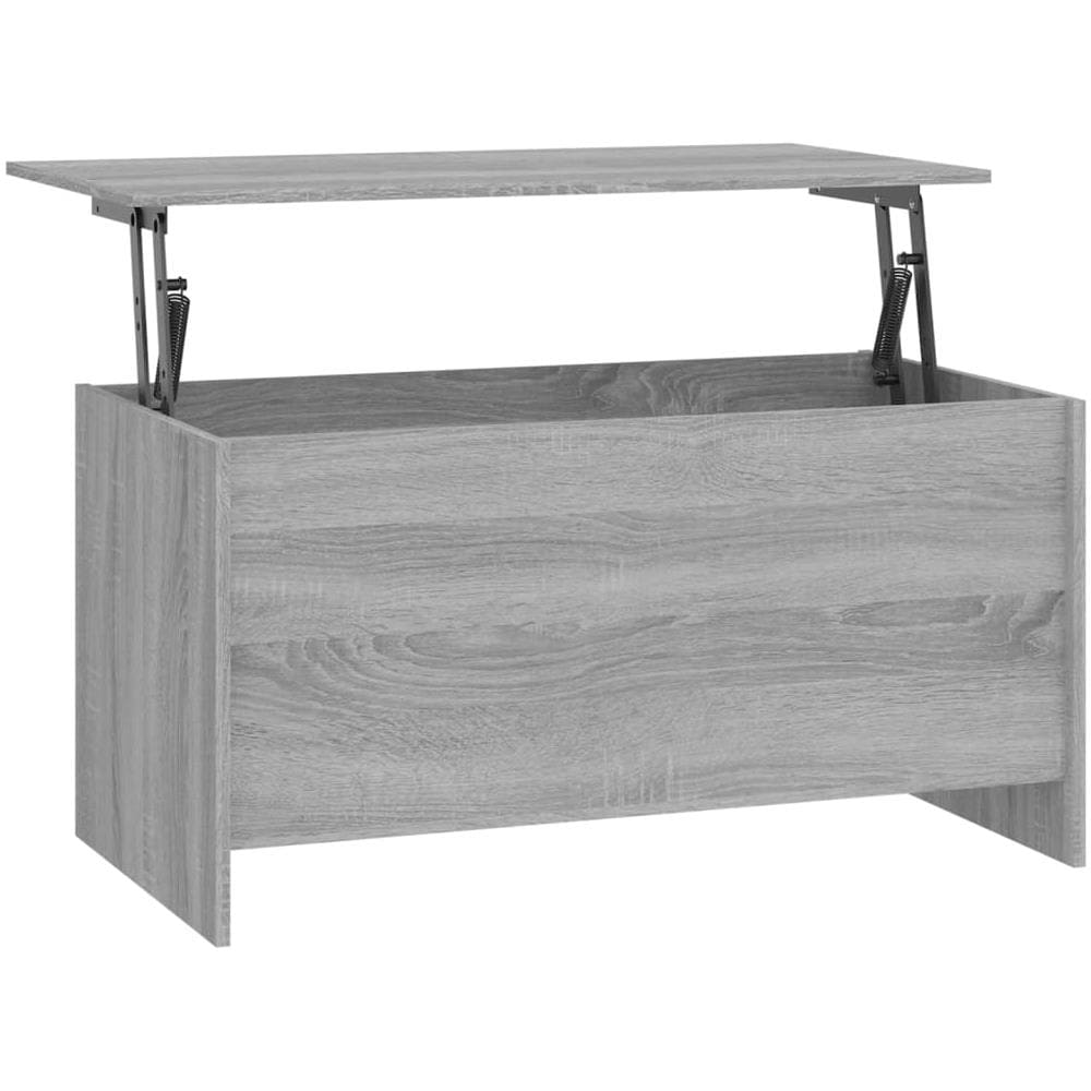 Tavolino Grigio Sonoma 102x55,5x52,5 Cm In Legno Multistrato - Foto 2