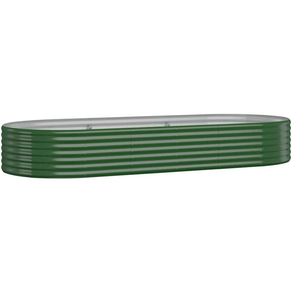 Vaso Giardino Acciaio Verniciato A Polvere 249x100x36 Cm Verde - Foto 1