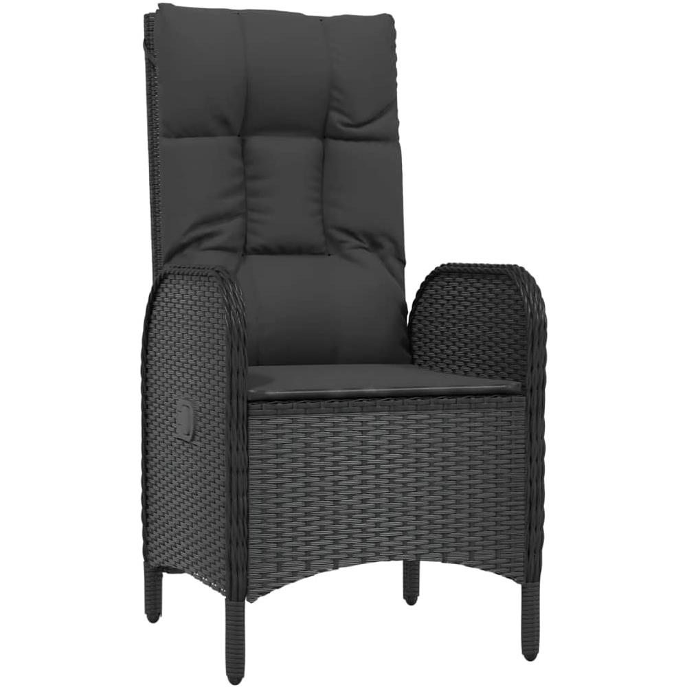 Sedie Da Giardino 2 Pz In Polyrattan Nero - Foto 2