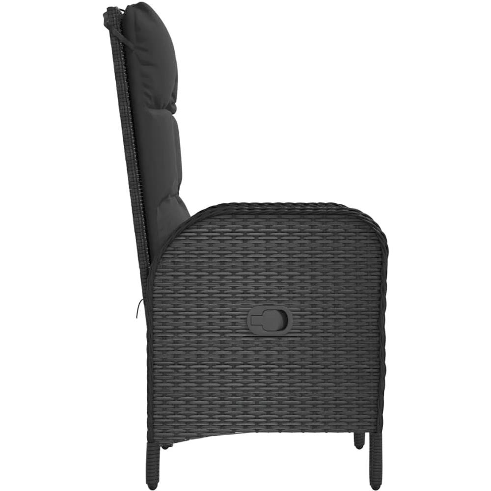 Sedie Da Giardino 2 Pz In Polyrattan Nero - Foto 3