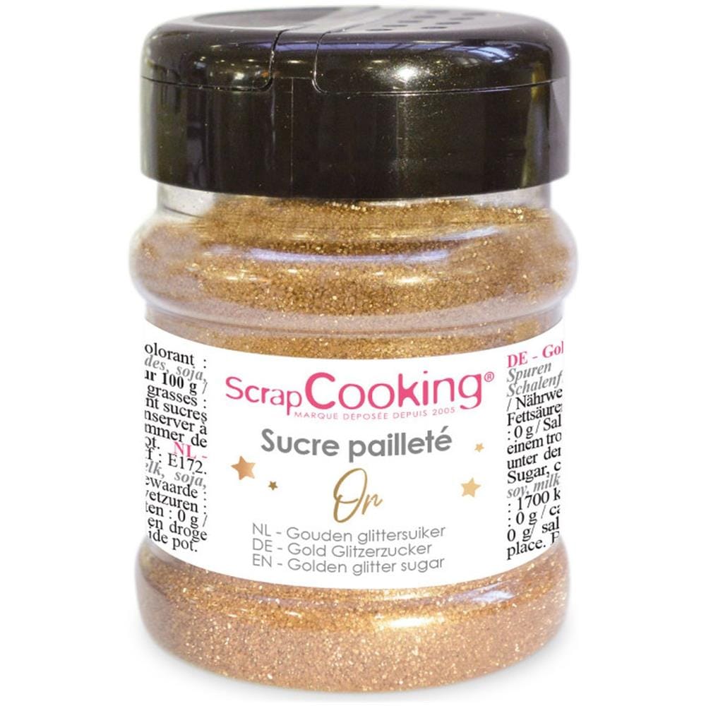 Barattolo Di Zucchero Glitterato - Oro 160 G - Foto 1