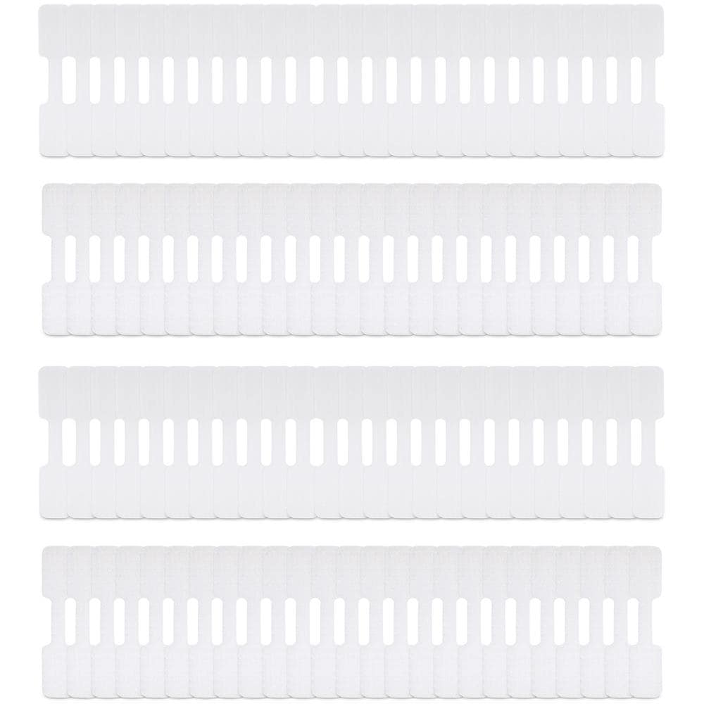 Etichette per cavi da 9cm, confezione da 100, bianco, Etichette per la gestione cavi con fissaggio a strappo, etichette segnacavi scrivibili - Foto 8