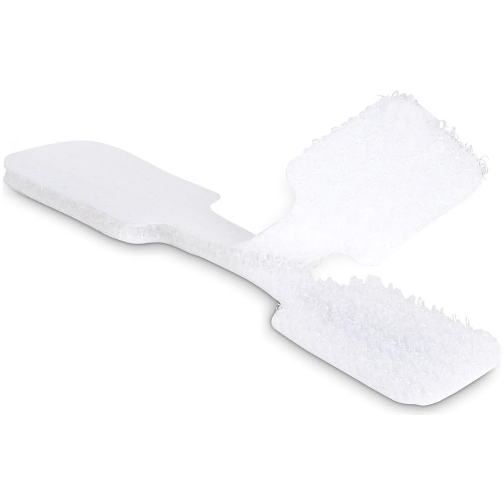 Etichette per cavi da 9cm, confezione da 100, bianco, Etichette per la gestione cavi con fissaggio a strappo, etichette segnacavi scrivibili - Foto 2