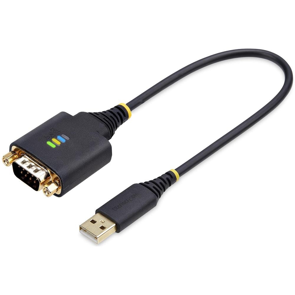 Cavo Adattatore USB a Seriale da 30 cm, Convertitore da USB-A a DB9 RS232 COM Retention con Dadi e Viti Intercambiabili, FTDI IC /ESD, Win /macOS /Linux - Foto 1