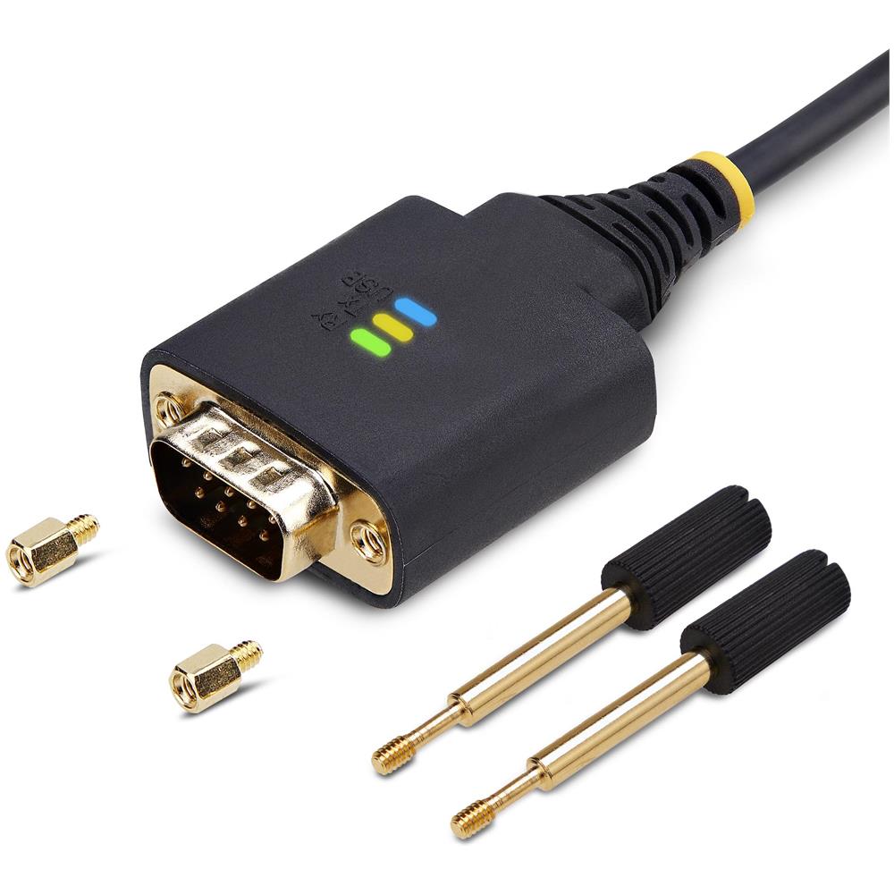 Cavo Adattatore USB a Seriale da 30 cm, Convertitore da USB-A a DB9 RS232 COM Retention con Dadi e Viti Intercambiabili, FTDI IC /ESD, Win /macOS /Linux - Foto 7