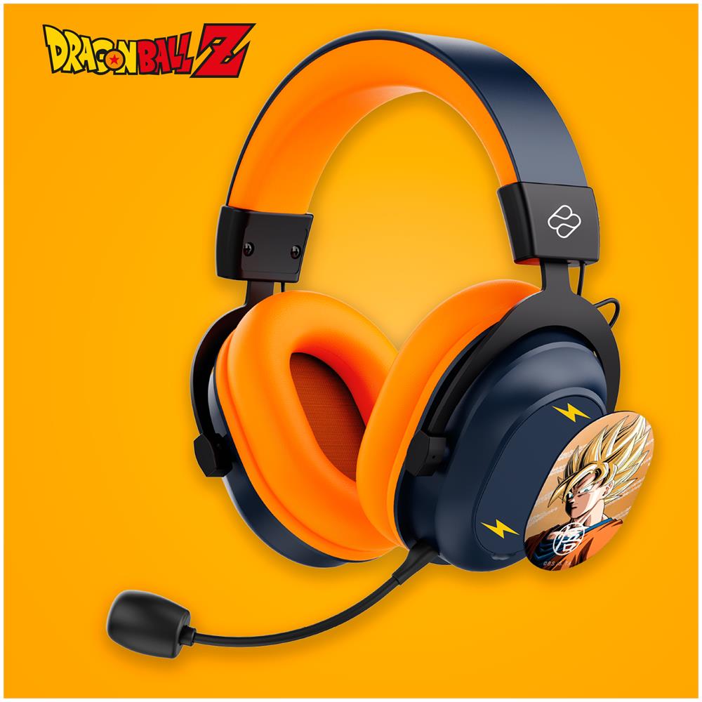 DB2001 cuffia e auricolare Con cavo e senza cavo A Padiglione Gaming USB tipo-C Bluetooth Nero, Grigio, Arancione - Foto 2
