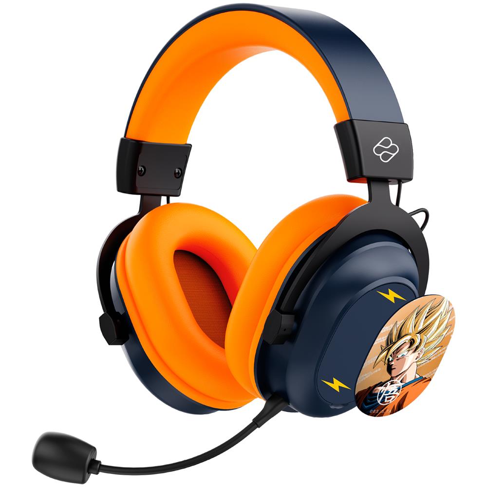 DB2001 cuffia e auricolare Con cavo e senza cavo A Padiglione Gaming USB tipo-C Bluetooth Nero, Grigio, Arancione - Foto 1