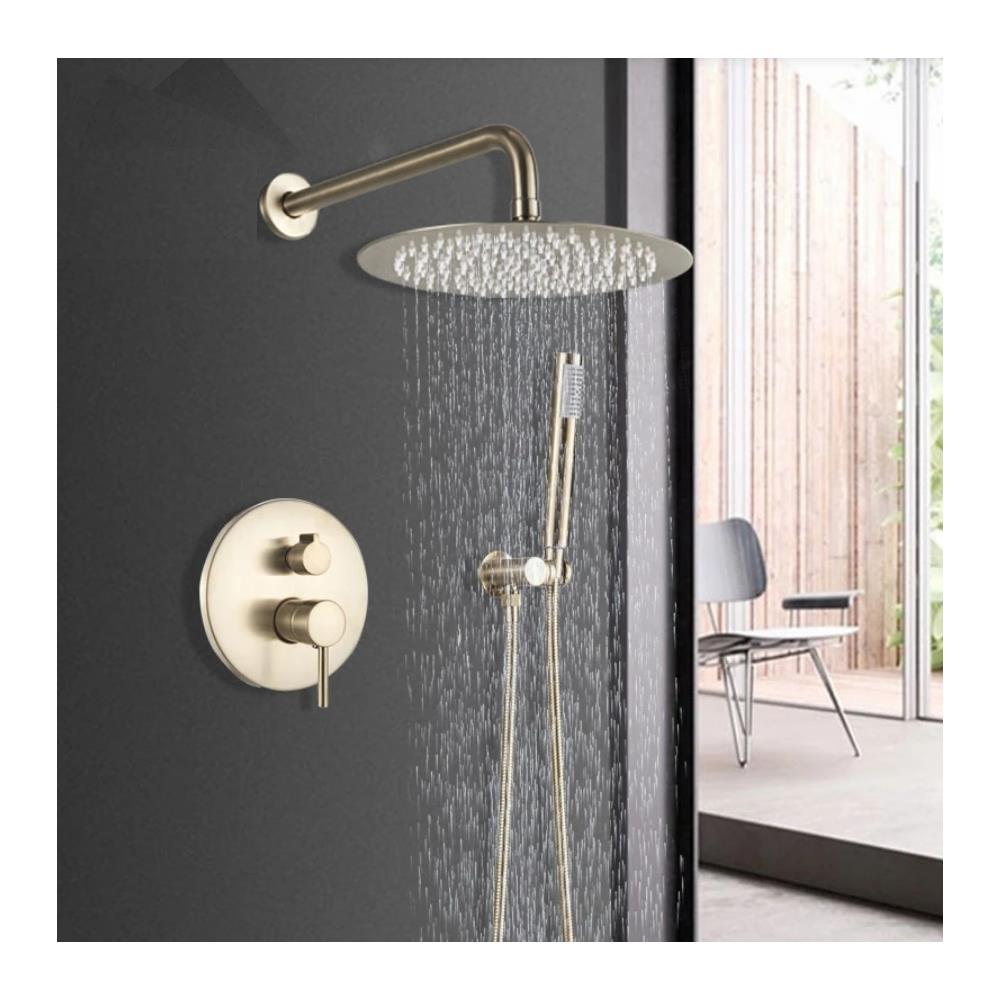 Set miscelatore doccia, Blackswan, tipo M69.2, modello oro opaco, misura 25 cm - Foto 4