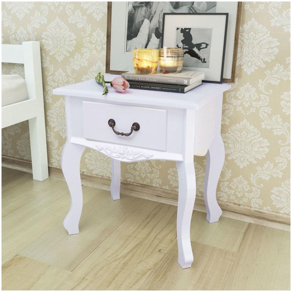 Armadietti Da Letto 2 Pezzi Mdf Bianco - Foto 1