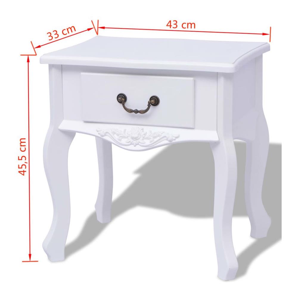 Armadietti Da Letto 2 Pezzi Mdf Bianco - Foto 12