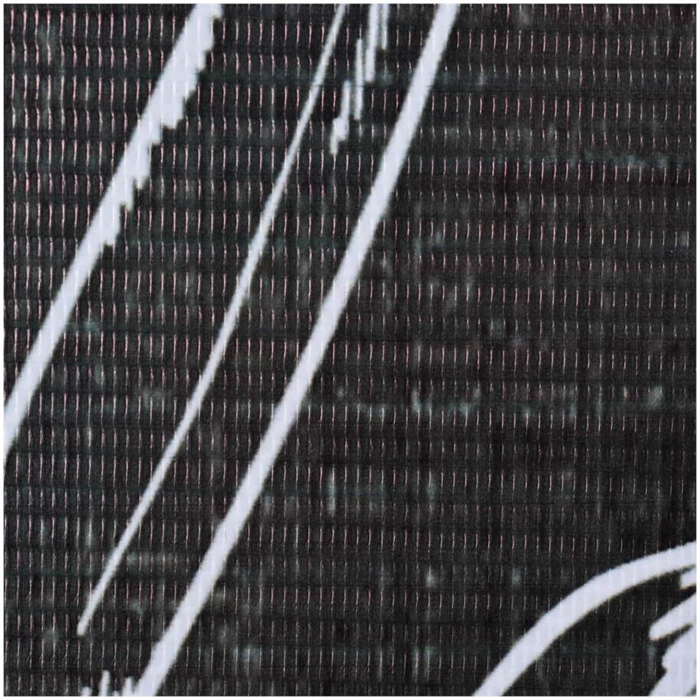 Paravento Pieghevole 160x170 cm Stampa Piume Bianco e Nero - Foto 2