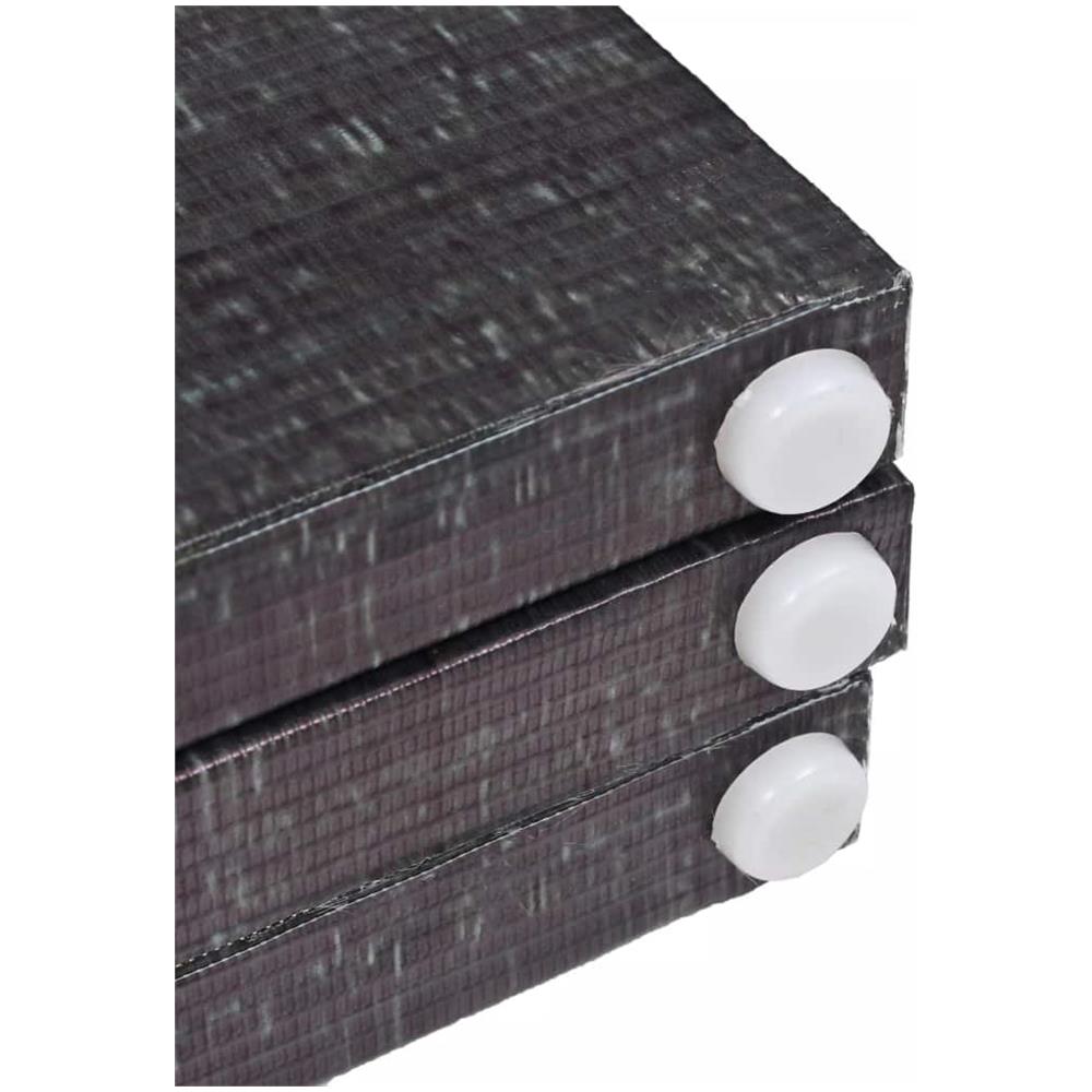 Paravento Pieghevole 160x170 cm Stampa Piume Bianco e Nero - Foto 5