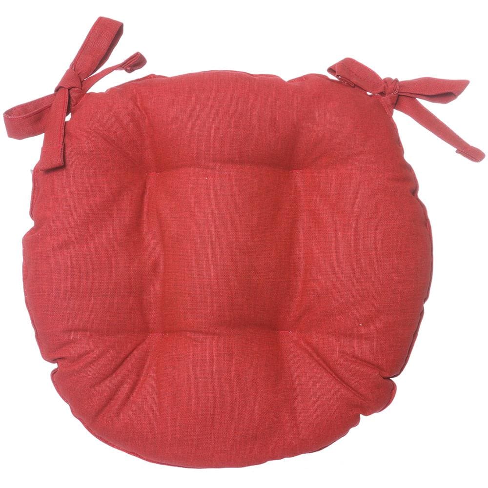 KASANOVA Cuscino Sedia Tondo Basik Porpora In Cotone E Poliestere, Da 40x40 Cm Rosso KASANOVA Cuscino Sedia Tondo Basik Porpora In Cotone E Poliestere, Da 40x40 Cm Rosso