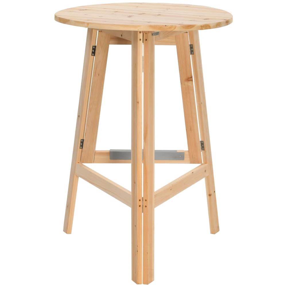 Tavolino Da Bar Pieghevole 78 Cm In Legno Di Abete - Foto 2