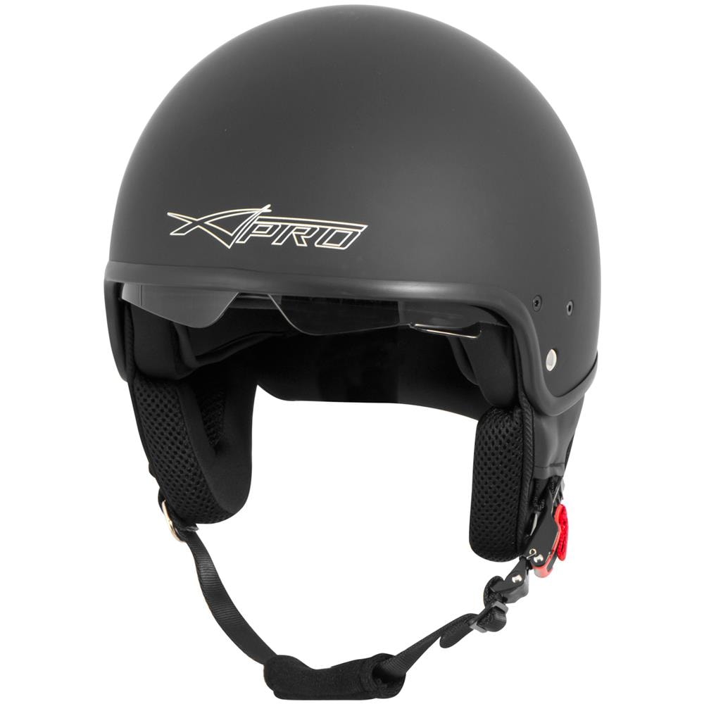 Casco Jet Scooter Moto Omologato Ece 22 Visiera Parasole Nero Opaco Xs - Foto 5
