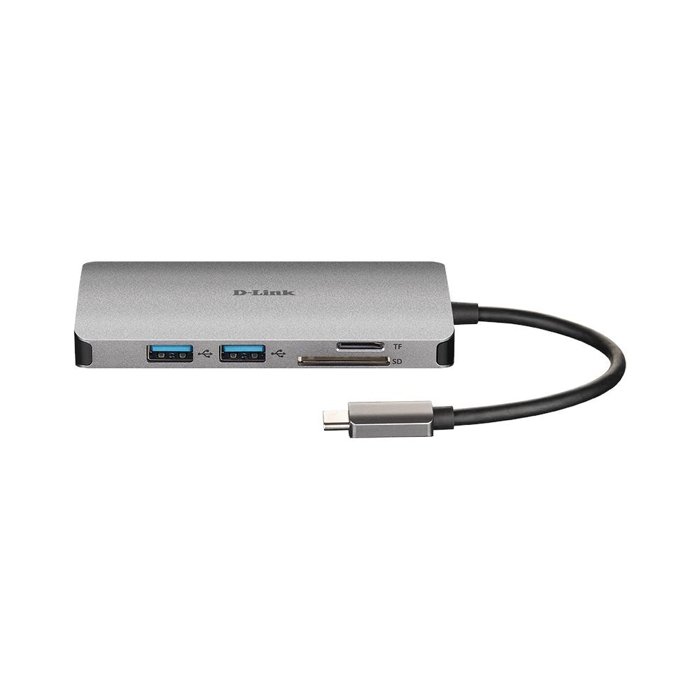 DUB-M810 Hub di Interfaccia USB 3.2 Gen 1 (3.1 Gen 1) Type-C con 8 Porte 5000 Mbit / s Argento - Foto 2