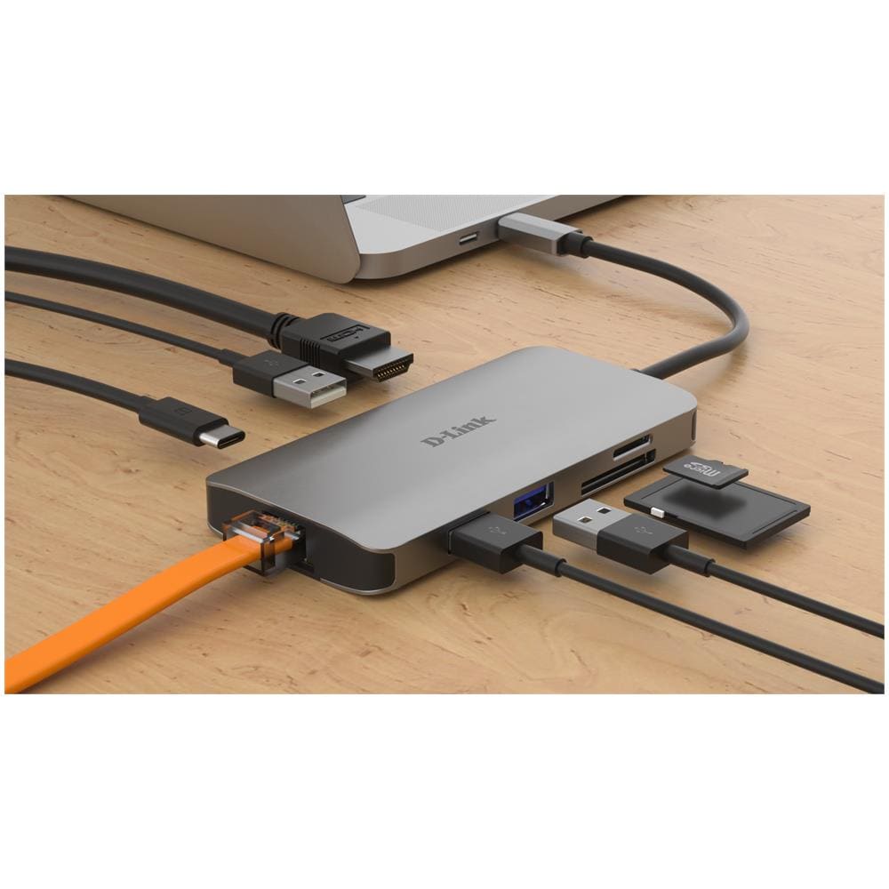 DUB-M810 Hub di Interfaccia USB 3.2 Gen 1 (3.1 Gen 1) Type-C con 8 Porte 5000 Mbit / s Argento - Foto 3