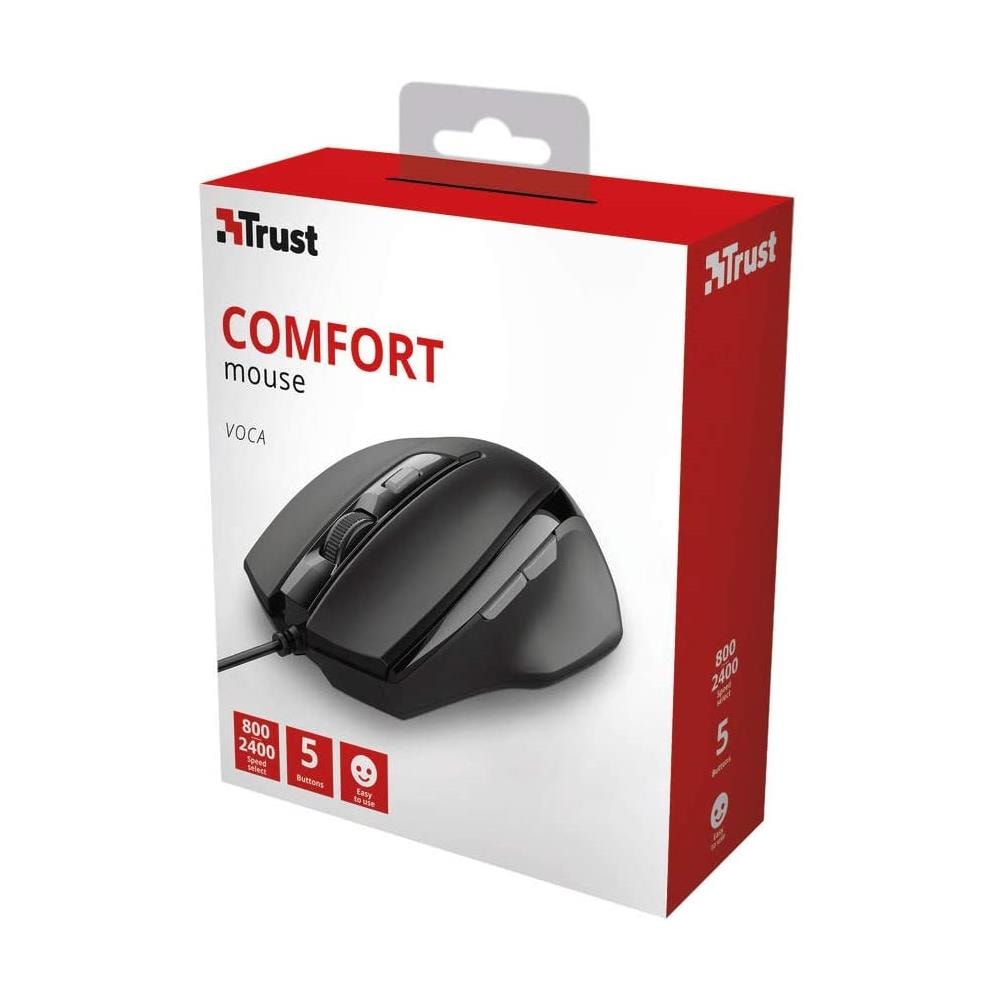 Mouse Voca Comfort Ottico 6 Tasti 2400 DPI Colore Nero - Foto 4