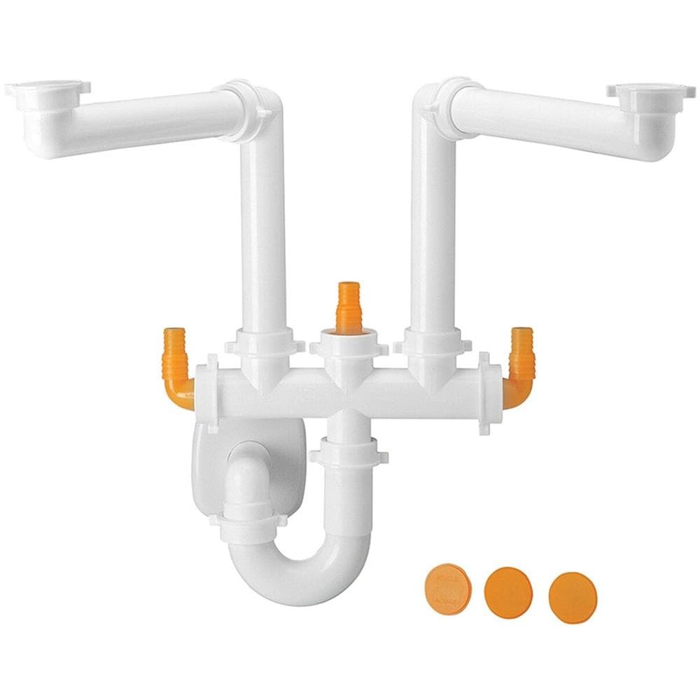 Sifone Per Lavello Da Cucina Salvaspazio 3 Vie - Foto 1