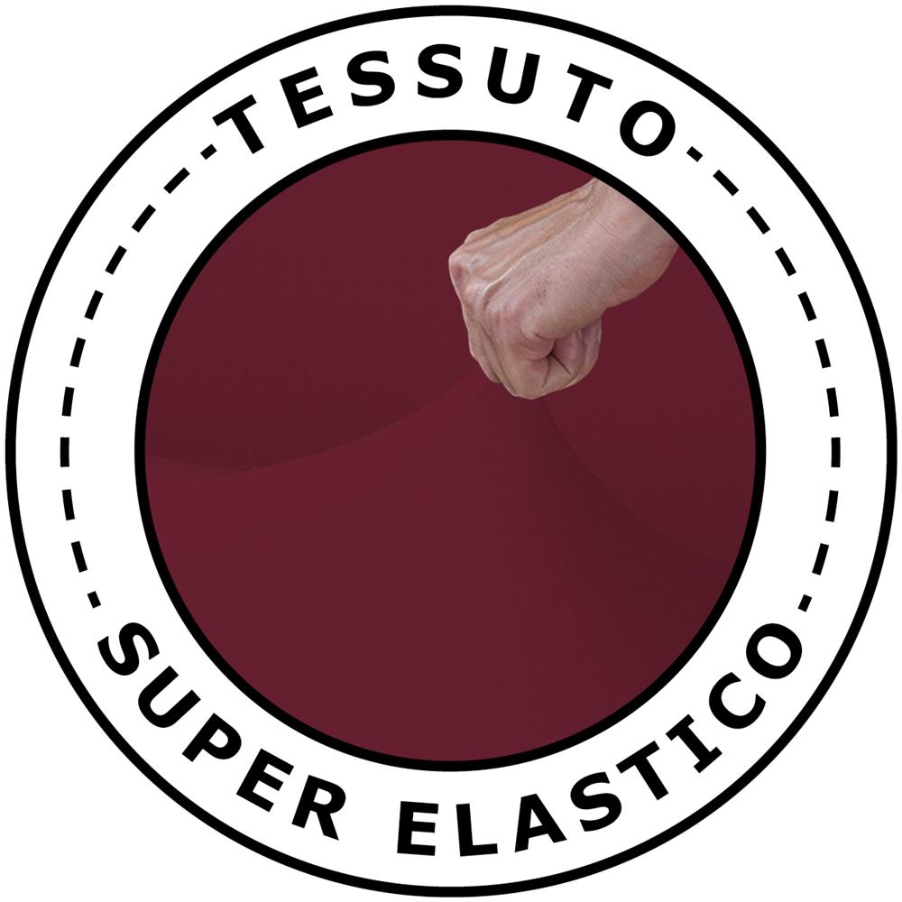 Copridivano Elastico Subito Fatto Made In Italy - 2 Posti Estensibile Da 100 A 150 Cm Bordeaux - Foto 6