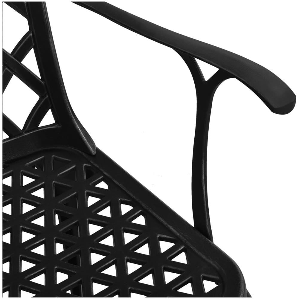 Set Da Bistrot 5 Pz In Alluminio Pressofuso Nero - Foto 7