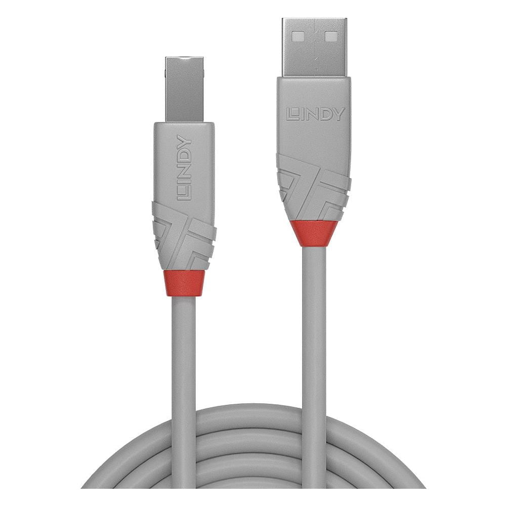 36683 cavo USB 2 m USB 2.0 USB A USB B Grigio - Foto 2