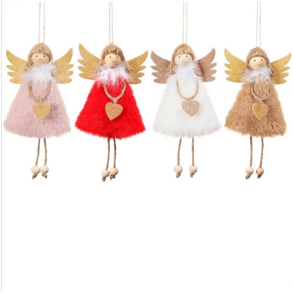 NATALE Angelo PELUCHE/PUPAZZO Rimorchio/ALBERO DI NATALE DECORAZIONE APPENDERE 